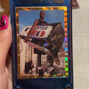 Pepsi Shaquille O'Neal signed Collectible Card